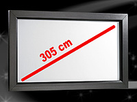 SceneLights 16:9-Rahmenleinwand für Beamer/Projektoren "BL-120" mit 305-cm-Bild