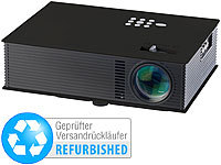 SceneLights LED-Beamer mit Mediaplayer LB-8001.mp, USB & HDMI (Versandrückläufer); LED-Heim-Beamer LED-Heim-Beamer 